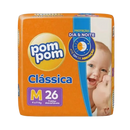 FRALDA POMPOM CLASSICA JUMBO M 26 un