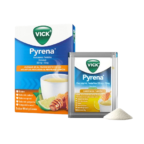 Chá Para Gripe Vick Pyrena Sabor Mel E Limão 5g