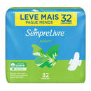Absorvente Sempre Livre Adapt Suave Com Abas 32 Unidades