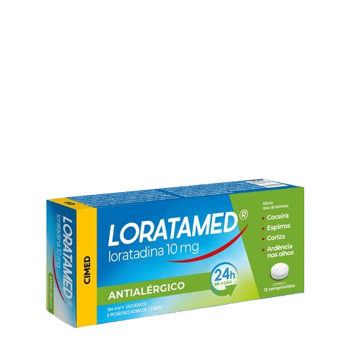 Antialérgico Loratamed 10mg 12 Comprimidos